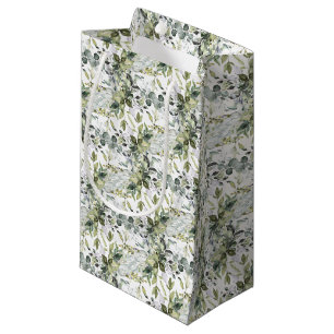 Petit Sac Cadeau Cadre botanique moderne en feuille d'or