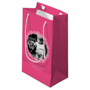 Petit Sac Cadeau Cadres photo Hot Rose Fancy