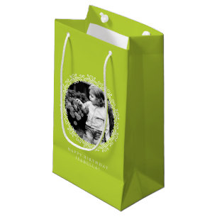 Petit Sac Cadeau Cadres photo Kiwi Green Fancy
