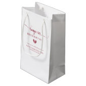 Petit Sac Cadeau Calligraphie Coeur mignon Mariage kit de main peti (Dos Angle)