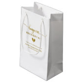 Petit Sac Cadeau Calligraphie Coeur mignon Mariage kit de main peti (Dos Angle)