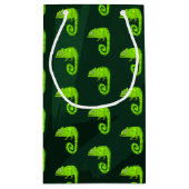 Petit Sac Cadeau Caméléon vert mignon (Dos)