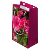 Petit Sac Cadeau Camellia rose (Devant Angle)