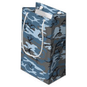 Petit Sac Cadeau Camo bleu (Dos Angle)