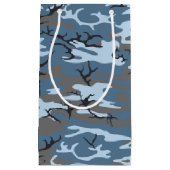 Petit Sac Cadeau Camo bleu (Devant)