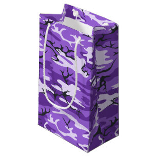 Petit Sac Cadeau Camo pourpre