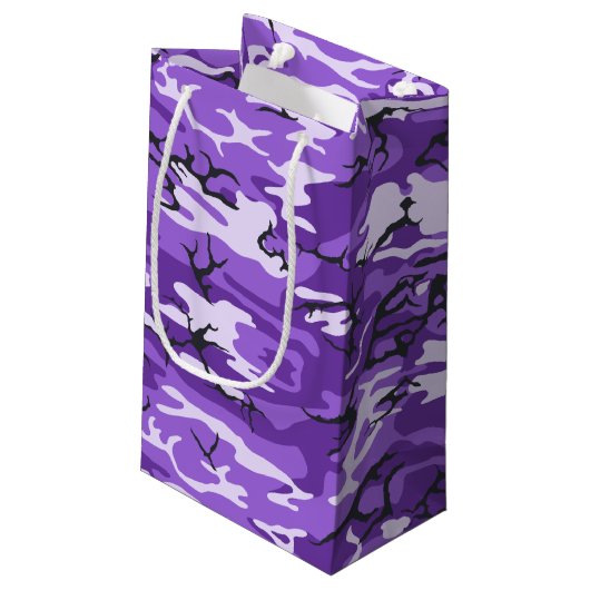 Petit Sac Cadeau Camo pourpre (Dos Angle)