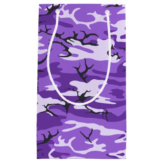 Petit Sac Cadeau Camo pourpre (Devant)