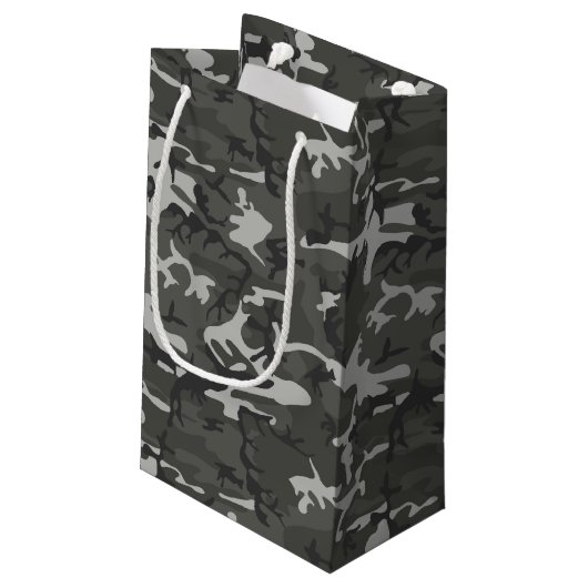 Petit Sac Cadeau Camo urbain Motif Camping et chasse (Dos Angle)