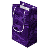 Petit Sac Cadeau Camo violet foncé (Dos Angle)