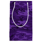 Petit Sac Cadeau Camo violet foncé (Devant)