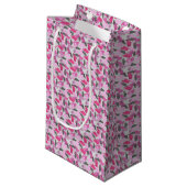 Petit Sac Cadeau Camouflage animal Silhouette rose (Devant Angle)