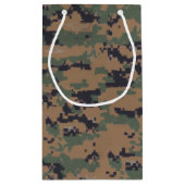 Petit Sac Cadeau Camouflage en bois (numérique) (Dos)
