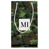 Petit Sac Cadeau Camouflage vert, Armée (Dos)