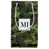 Petit Sac Cadeau Camouflage vert, Armée (Devant)