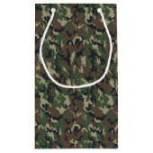 Petit Sac Cadeau Camouflage Woodland Arrière - plan militaire (Dos)