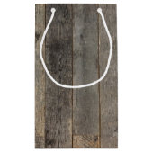 Petit Sac Cadeau campagne rustique boisé grange mariage (Dos)