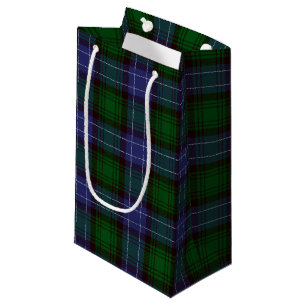 Petit Sac Cadeau Campbell Tartan Green Plaid