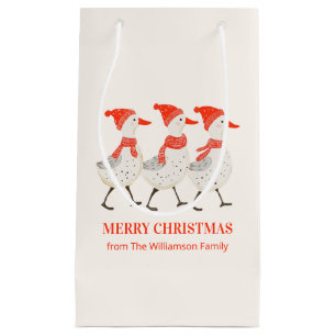 Petit Sac Cadeau Canards de Noël Fantaisistes Noël Personnalisé