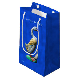Petit Sac Cadeau Canards patinés en bois