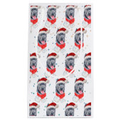 Petit Sac Cadeau Cane Corso Chien race Étoiles de Noël (Devant)