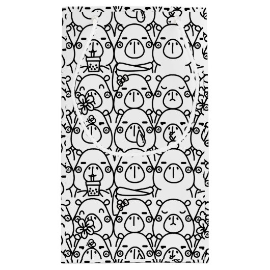 Petit Sac Cadeau Capybara (Dos)