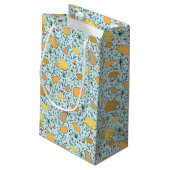Petit Sac Cadeau Capybaras en bleu (Dos Angle)