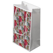 Petit Sac Cadeau Cardinal rouge de NOËL (Dos Angle)