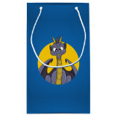 Petit Sac Cadeau Caricature de dragon violet (Dos)