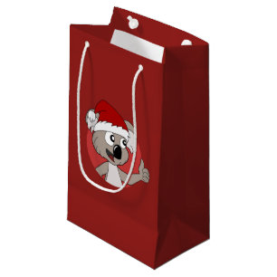 Petit Sac Cadeau Caricature de koala de Noël