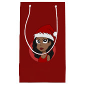 Petit Sac Cadeau Caricature pour fille de Noël (Devant)