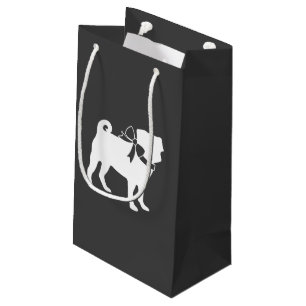 Petit Sac Cadeau Carlin Chien Baby shower Thème Chien Chiot Neutre 