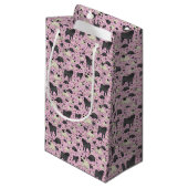 Petit Sac Cadeau Carlins en rose (Devant Angle)