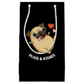Petit Sac Cadeau Carlins Et Baisers Funny Chien Pun Dark BG (Devant)