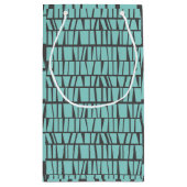 Petit Sac Cadeau Carreaux bleus (Dos)