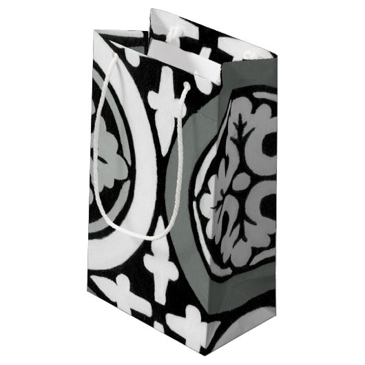 Petit Sac Cadeau Carrelage Renaissance Décor (Dos Angle)