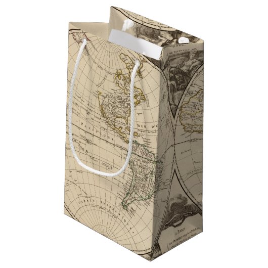 Petit Sac Cadeau Carte 9 du monde (Dos Angle)