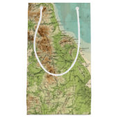 Petit Sac Cadeau Carte bathyorographical d'îles britanniques (Devant)