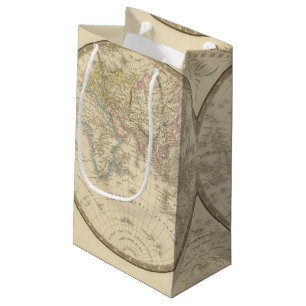 Petit Sac Cadeau Carte d'atlas du monde