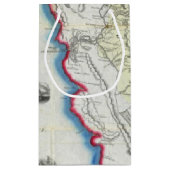 Petit Sac Cadeau Carte de la Californie (Dos)