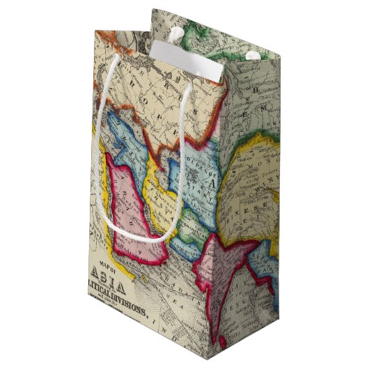 Petit Sac Cadeau Carte de l'Asie (Dos Angle)