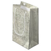 Petit Sac Cadeau Carte de lune (Devant Angle)
