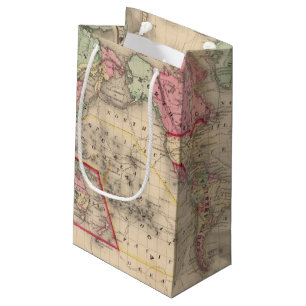 Petit Sac Cadeau Carte de proj de Mercator du monde par Mitchell