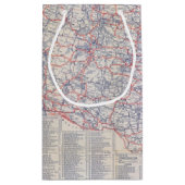 Petit Sac Cadeau Carte de route Etats-Unis (Dos)
