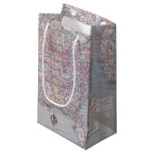 Petit Sac Cadeau Carte de route Etats-Unis (Devant Angle)