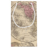 Petit Sac Cadeau Carte d'hémisphères du monde par Mitchell (Dos)