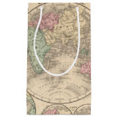 Petit Sac Cadeau Carte d'hémisphères du monde par Mitchell (Devant)