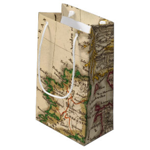 Petit Sac Cadeau Carte d'îles britanniques