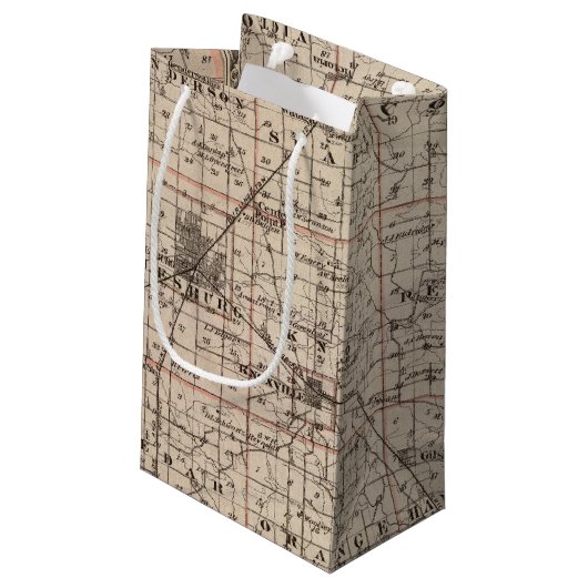 Petit Sac Cadeau Carte du comté de Knox (Dos Angle)