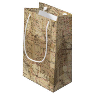 Petit Sac Cadeau Carte du progrès 1878 des enquêtes géographique